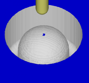 Cutviewer simulation with both parallel and waterline