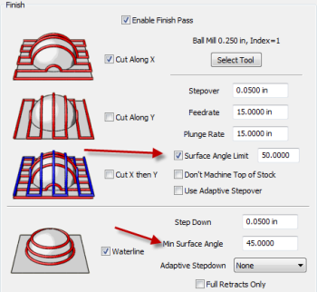 Surface Angle Limit Dialog